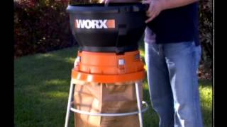 WORX WG430 13 amp Electric Leaf MulcherShredder [upl. by Vince]