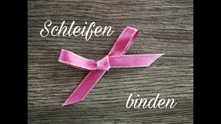 How to Schleifen binden [upl. by Mcgean57]