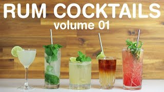 BEST RUM COCKTAILS  volume 01 [upl. by Alya]