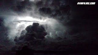 Very SCARY thunderstorm from aircraft cockpit [upl. by Petulia192]