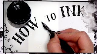 Beginners guide to inking  HOW TO INK [upl. by Imim]