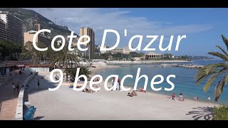 Cote Dazur9 beaches to visit [upl. by Ahtekahs]