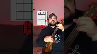 How to Play Cant Help Falling In Love by Elvis  Ukulele Tutorial  shorts [upl. by Lenahtan]