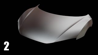 Blender 283 Car Modeling  Part 2 The Hood [upl. by Ahtimat]