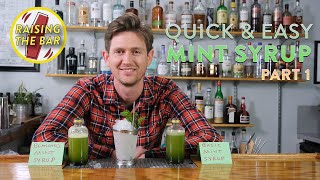 Quick amp Easy Mint Syrup Recipe for Cocktails Part 1  The Making [upl. by Nylicaj]