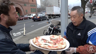 Barstool Pizza Review  The Original Grimaldis Brooklyn NY [upl. by Helli]