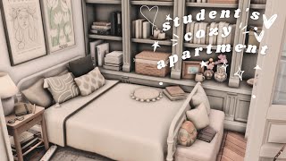 students cozy apartment ♡  The Sims 4 apartment renovation  speed build  cc [upl. by Romelda339]