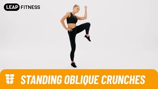 How to Do：STANDING OBLIQUE CRUNCHES [upl. by Trinidad]