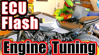 FZ07 ECU Tuning Flash Engine Tuning [upl. by Tima]