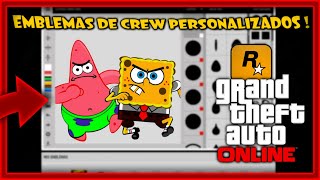 COMO PONER EMBLEMASLOGOS PERSONALIZADOS EN LA CREW GTA V ONLINE XBOX ONESERIESPS4PS5PC [upl. by Ubana]