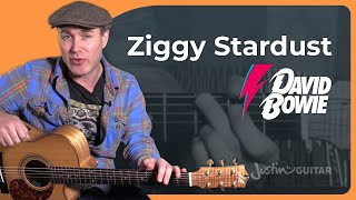 Ziggy Stardust by David Bowie  Guitar Lesson [upl. by Kosiur]