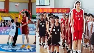 7’5” Zhang Ziyu is The Tallest Girls Basketball Player EVER Highlights [upl. by Farleigh511]