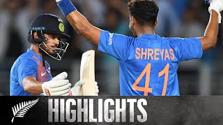 Iyer and Rahul Show Class In Series Opener  HIGHLIGHTS  1st T20  BLACKCAPS v India 2020 [upl. by Walton148]