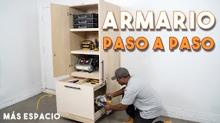 Cómo CONSTRUIR armarios  paso a paso  Garaje y organización [upl. by Evilc121]