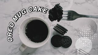 EASY 2 INGREDIENT OREO MUG CAKE ♡  ShayBrit [upl. by Zuliram]