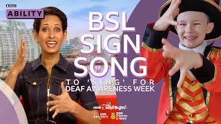 Sing BSL SignSong for Deaf Awareness Week  BBC [upl. by Herod]