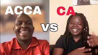 ACCA vs CA ICAZ  Which one is better amp addressing all your ACCA assumptions with Ngoni Robbins [upl. by Rafe]