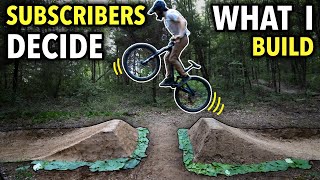 Building a New Gap Jump and Berm on our Backyard MTB Trail  Choose Your Own Trail Part 3 [upl. by Aihppa49]