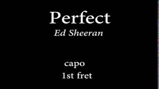 Perfect by Ed sheeran Easy Chords and Lyrics [upl. by Uriel]