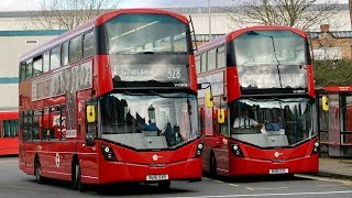 London Buses  Route 328  Golders Green to Chelsea Worlds End [upl. by Matrona101]