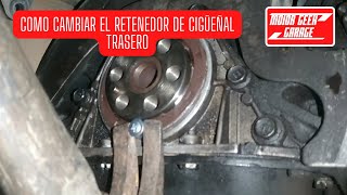 Como cambiar el retenedor de Cigueñal trasero aplica para cualquier retenedor de Motor [upl. by Bussy51]