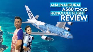 ANA A380 Flying Honu Inaugural Flight Tokyo Honolulu [upl. by Tongue]