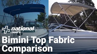 3Bow Bimini Top Fabric Comparison  Features amp Benefits  National Covers [upl. by Honniball]