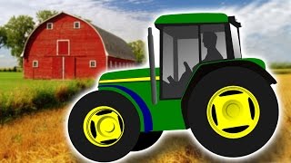 Farm Tractors Working Compilation for Kids – Learn Farm Machinery and Vehicles [upl. by Polash92]