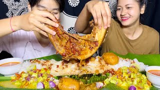 Spicy Pork Ribs Mukbang  with only 3 ingredients recipe  Meitei Mukbang [upl. by Dupre]