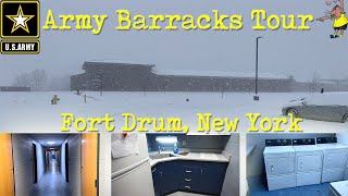 US Army Barracks Tour  Fort Drum NY 2019 [upl. by Donatelli30]