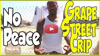 Grape Street Crip member says he is not with the peace at a peace celebration [upl. by Assenay366]