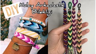 Kolay Anlatımlı ARKADAŞLIK BİLEKLİĞİ  İpten Bileklik Yapımı  Friendship Bracelet Tutorial [upl. by Stormi]