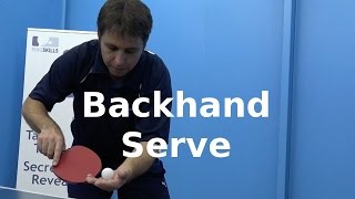 Backhand Serve Preview  Table Tennis  PingSkills [upl. by Eillak]