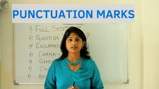 Punctuation Marks  Tips to improve writing skills [upl. by Annail]