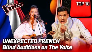 FRENCH songs in nonFrenchspeaking countries on The Voice  Top 10 [upl. by Rowley]