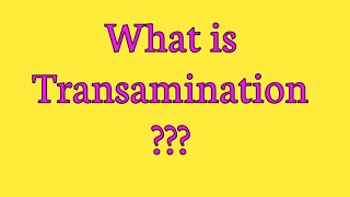 Transamination  Mechanism and examples of transamination [upl. by Etep30]