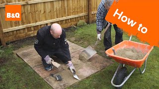 How to lay a shed base [upl. by Galven]