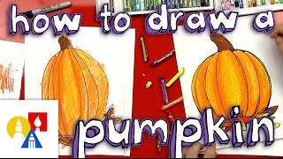 How To Draw A Pumpkin And Color [upl. by Lagas]