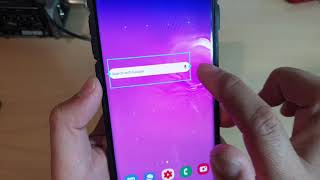 Galaxy S10  S10 How to Add Google Chrome Search Bar Directly on Home Screen [upl. by Ladd]