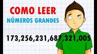 COMO LEER NÚMEROS MUY GRANDES Super Fácil [upl. by Yemrots]