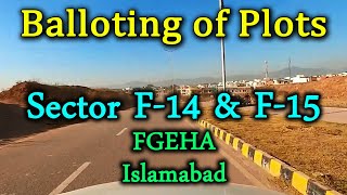 Sector F14 amp F15 Islamabad  FGEHA  Balloting of Plots [upl. by Yekcin]