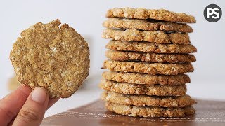 GALLETAS DE AVENA SALUDABLES Y SÚPER CRUJIENTES  VEG [upl. by Bannon]