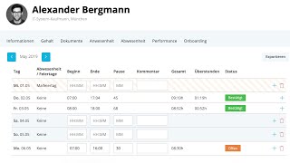 Arbeitszeiterfassung mit Personio [upl. by Juditha665]