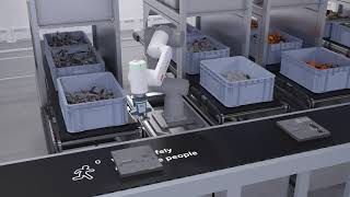 Bin picking and packaging application with collaborative robot GoFa [upl. by Donall]