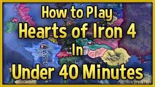 Hearts of Iron 4 Tutorial 🔴 How to Play HoI4 in Under 40 Minutes Guide No DLC [upl. by Norahc]