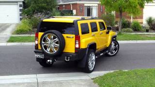 CUSTOM 07 HUMMER H3 PULLING IN [upl. by Samuele929]