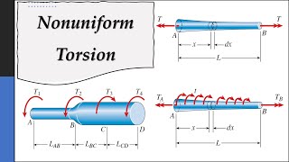 Nonuniform Torsion  Torsional bars  Mechanics of Materials [upl. by Adnolahs]