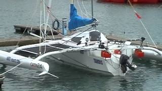 Sailing Hydrofoil CATRI 24 trimaran  Latvia to England [upl. by Frick]