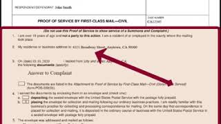 Proof of Service  California Lawsuits [upl. by Agemo]