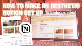 HOW TO MAKE AESTHETIC NOTION SET UP I How I organize my notion set up  free template [upl. by Nairoc]